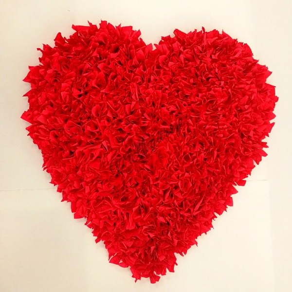Сердце из бумаги День Святого Валентина - клипарт Royalty-Free